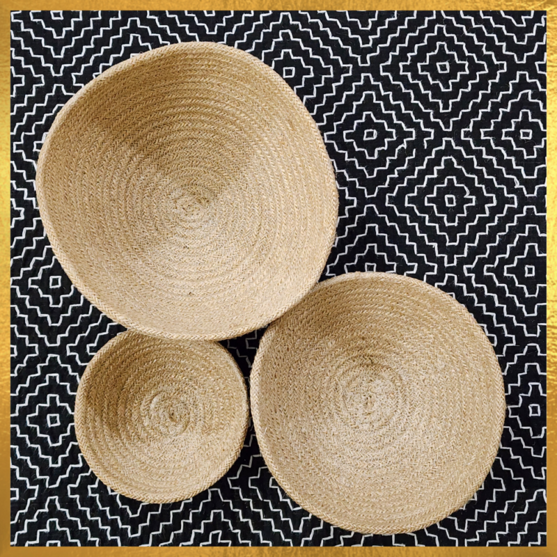 Jute 3 Organizer Set