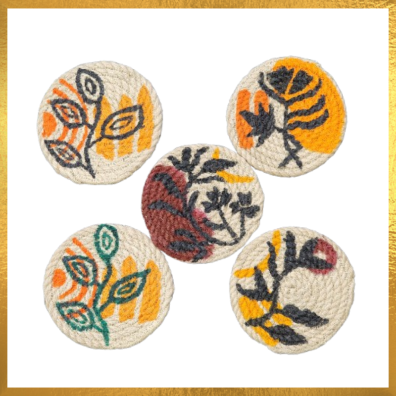 Jute Printed Coster