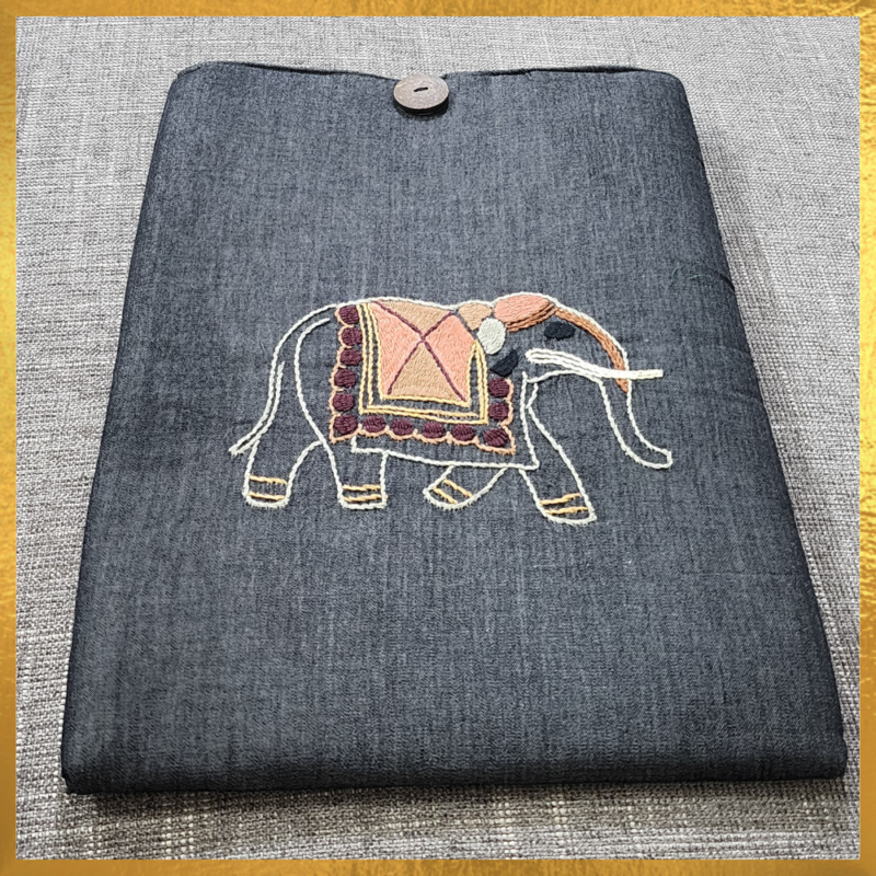 Laptop Sleeve / Laptop Cover / Tablet Cover with Hand Embroidery.