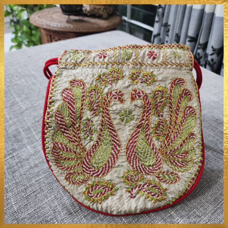 Nokshi Katha Embroidered Batua Bag