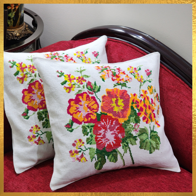 Cross Stitch Cushion Cover