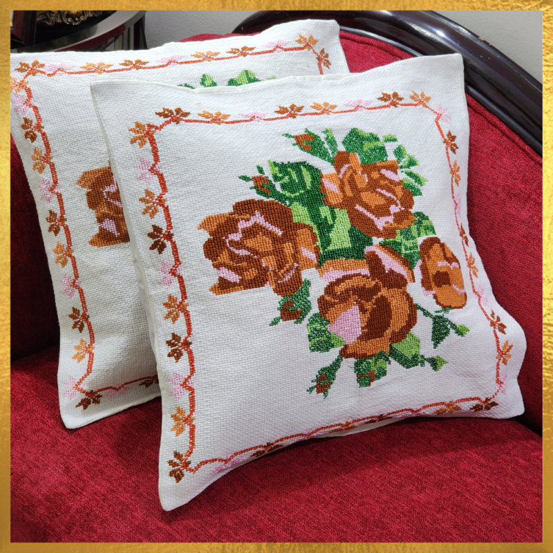 Cross Stitch Cushion Cover