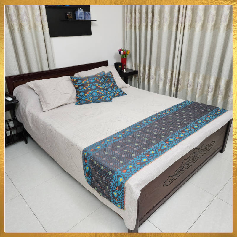 Jamdani Bed Runner