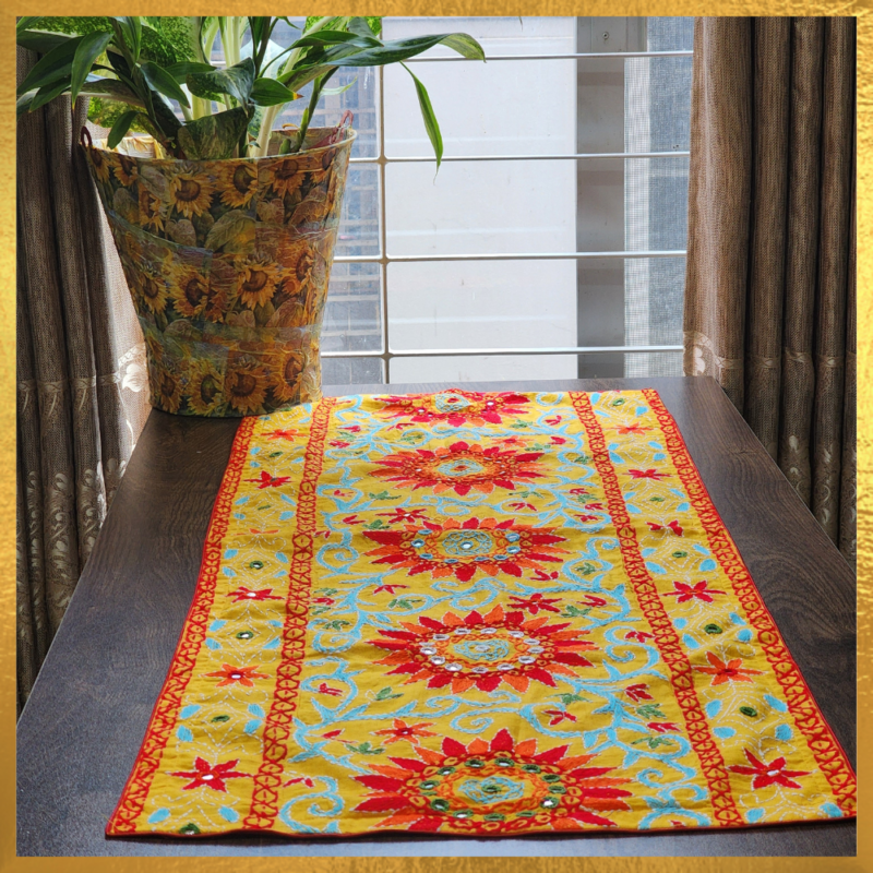 Table Runner Hand Embroidery
