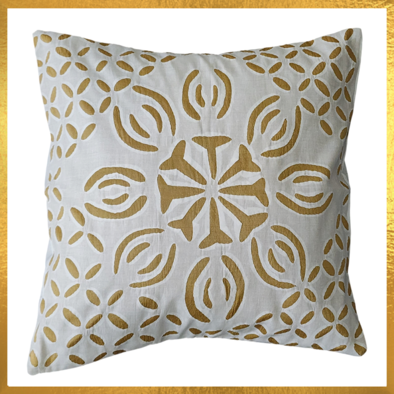 Tossor Silk Appliqued Cushion Cover