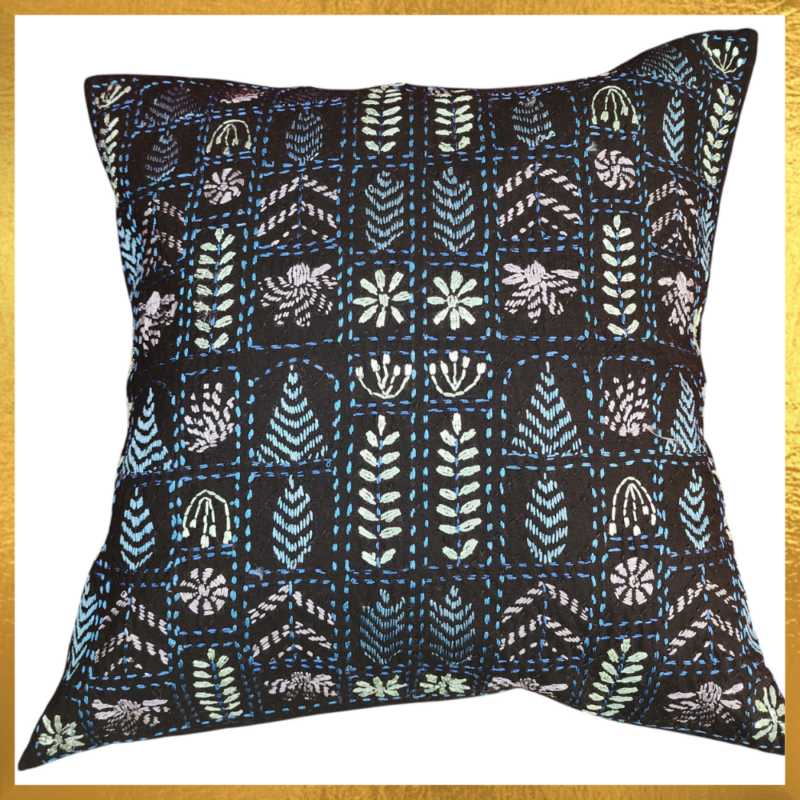 Cotton Cushion Cover Hand Embroidery