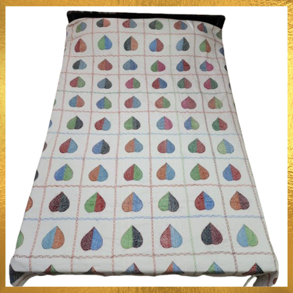 Hand-Made Nokshi Katha / Bed Cover / Blanket / Quilt
