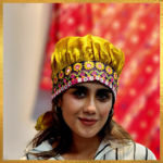 Vintage Hand-Embroidered Tosser Silk Ethnic Style Hat Turban
